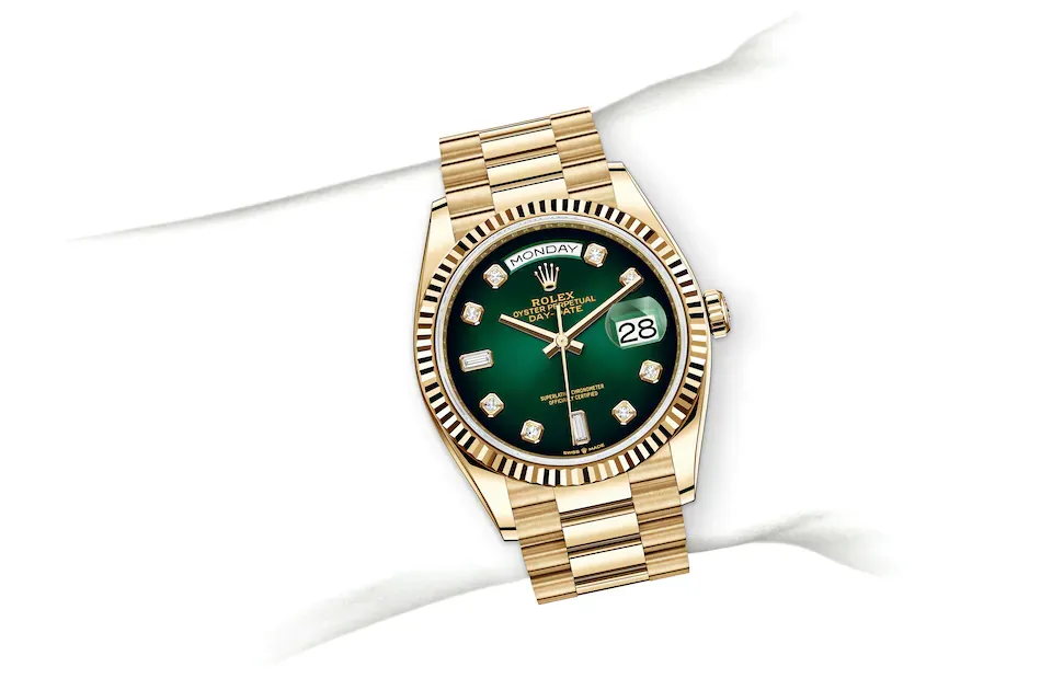 Rolex Day-Date 36 M128238-0069 on Wrist