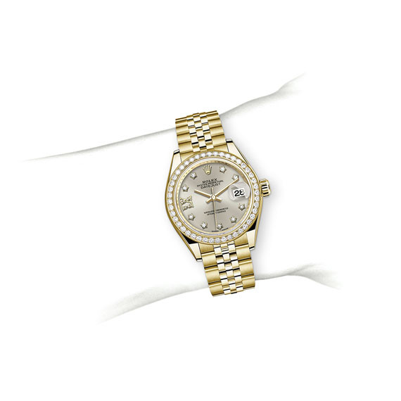 Rolex Lady-Datejust 28 M279138RBR-0002 on Wrist
