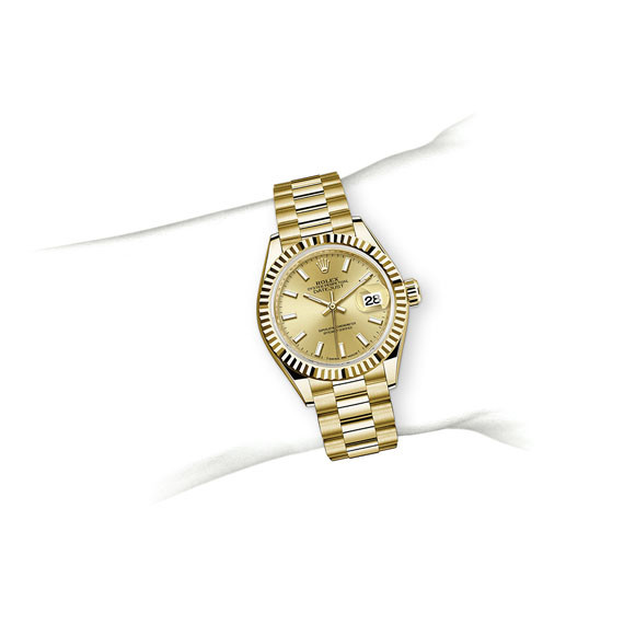 Rolex Lady-Datejust 28 M279178-0001 on Wrist