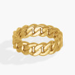Cuban Link 7mm Wedding Band in 14K Yellow Gold