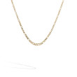 Lightweight Gold Figaro Women's Chain Necklace - 18 Inch