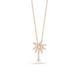 Roberto Coin Diamond Palm Tree Rose Gold Necklace        