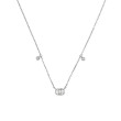 Gucci GG Running Small White Gold Diamond Station Pendant Necklace