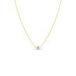 Roberto Coin Diamonds By The Inch Yellow Gold Single Diamond Pendant Necklace
