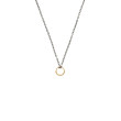 Gucci Ouroboros Two-Tone Circle Snake Pendant Chain Necklace