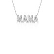 EF Collection Diamond Mama Necklace in White Gold