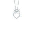 Roberto Coin Tiny Treasures White Gold Owl Pendant Necklace          
