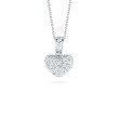 Roberto Coin Tiny Treasures Diamond Puffed Heart Necklace