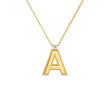 Roberto Coin Diamond Letter Necklace in Yellow Gold