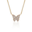 EF Collection Diamond Butterfly Pendant Necklace