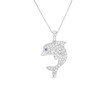Roberto Coin Tiny Treasure Diamond Dolphin Necklace