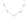 EF Collection Diamond Heart Station Necklace