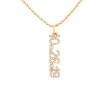 EF Collection Diamond Custom Date Charm Necklace