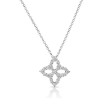 Roberto Coin Princess Flower Medium Diamond Pendant Necklace