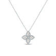 Roberto Coin Princess Flower White Gold Diamond Necklace