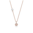 Mikimoto Rose Gold Akoya Pearl Diamond Pendant Necklace