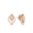Roberto Coin Diamond Petal Stud Earrings
