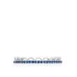 Tacori Crescent Crown Blue Sapphire Eternity Ring