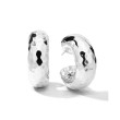 Ippolita Classico Thick Silver Round Hoop Earrings