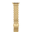 Michele 7-Link Apple Watch Bracelet - Yellow Gold Stainless Steel