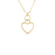 Roberto Coin Cialoma Collection 18K Yellow Gold Heart Necklace With Diamonds 