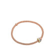 Fope Flex It Prima Rose Gold Tri-Color Rondel Bracelet