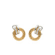 Fope Solo Yellow Gold & Diamond Circle Drop Earrings