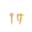 EF Collection Mini Diamond Hook Earrings
