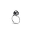 Mikimoto Twist Black South Sea Pearl Diamond Ring