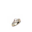 Mikimoto Pearl and Diamond Rose Gold Ring