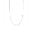 Roberto Coin White Gold Cross Station Necklace