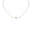 Messika Glam'Azone Diamond Oval Bar Necklace