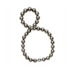 Mikimoto Black South Sea Pearl Necklace 11.8 x 10mm A+