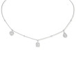 Messika My Twin Trio Necklace in White Gold