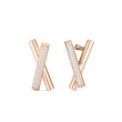Roberto Coin Domino Collection 18K Rose Gold Earrings with Diamonds
