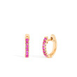 EF Collection Pink Sapphire Mini Huggie Earrings