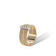 Marco Bicego Masai Gold and Diamond Double Row Band Ring