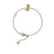 Mikimoto Gold Bow Akoya Pearl Station Bracelet 