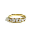 Fancy Shape Diamond Ring in Yellow Gold