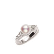 Mikimoto Morning Dew 8mm Pearl Diamond Ring