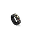 Gucci Icon Black Corundum Multi-Colored Topaz Band Ring