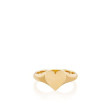 EF Collection Gold Heart Signet Ring