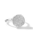 Ippolita Stardust Medium Flower Silver Ring with Diamonds