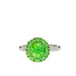 Color My Life White Gold Peridot Fiore August Ring