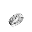 Crown Ring White Gold Classic Carlex 7.5mm Band