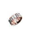 Crown Ring Two Tone Carlex 9mm Brushed Band