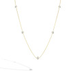 Roberto Coin Diamonds By The Inch Yellow Gold Necklace .25ctw         