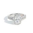 Henri Daussi Cushion Diamond Split Shank Engagement Ring 
