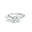 Henri Daussi Cushion Diamond Solitaire Engagement Ring