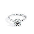 2.06 Carat Round Lab Grown Diamond Hidden Halo Engagement Ring